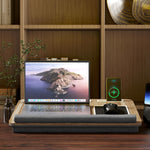 Support ordinateur portable lit avec traversin fente pour tablette ou téléphone tapis de souris repose-poignet poignée