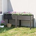 Potager sur Pieds en Métal, Jardinière Surélevée en Métal 241L avec Barres Renforcées et Tissu Non-Tissé, Gris Foncé-8