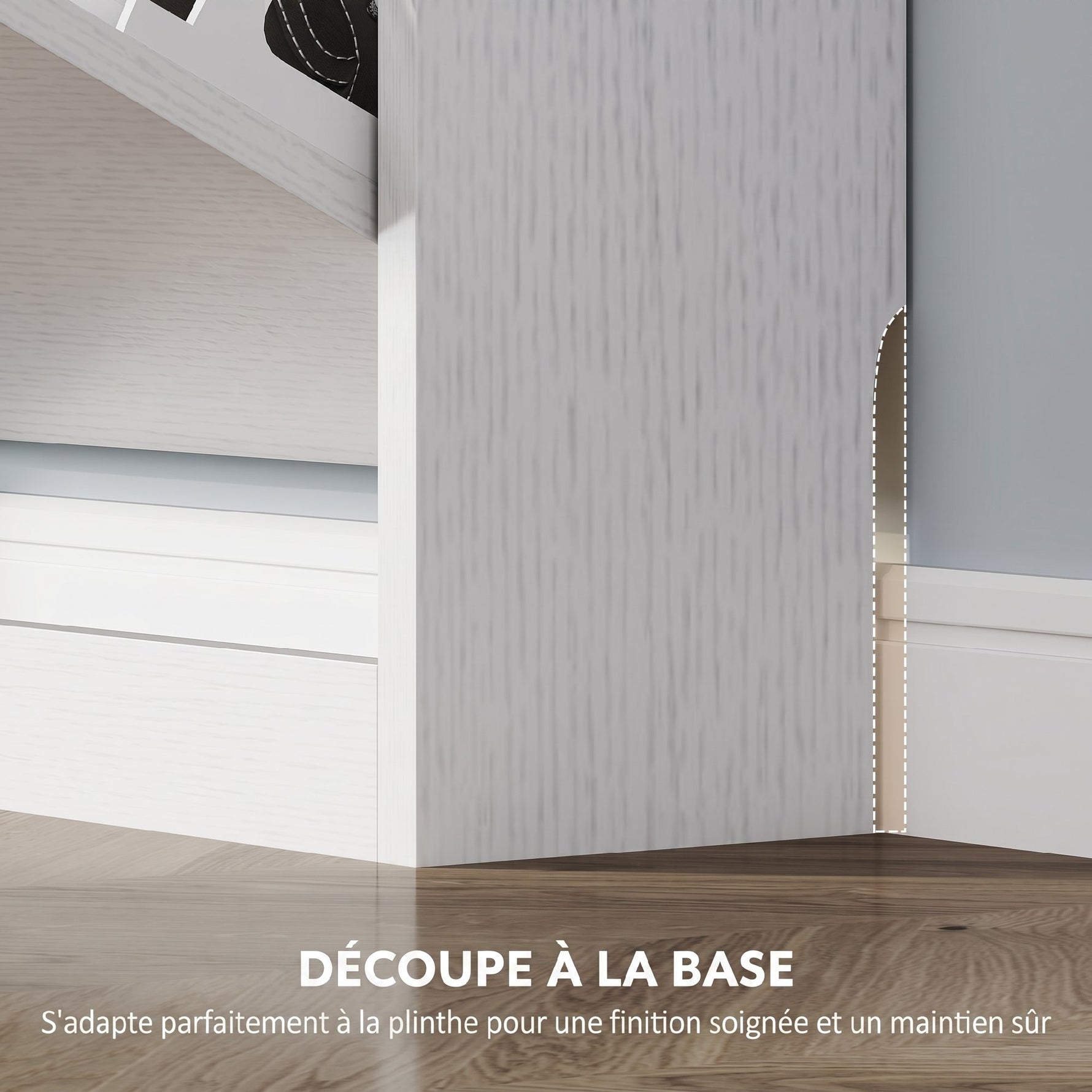 Meuble à chaussures 12 paires, armoire à chaussures, 3 tiroirs rabattables, pour couloir, entrée, 80x17x108cm, blanc