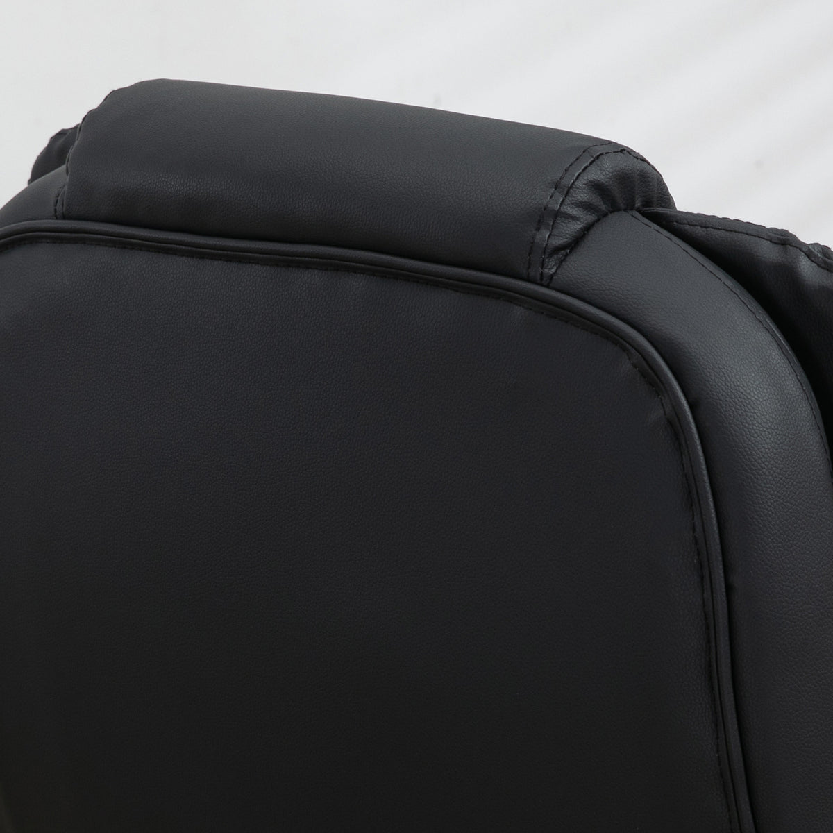 Fauteuil de bureau massant et chauffant électrique fauteuil bureau ergonomique revêtement synthétique noir