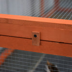 Clapier lapin extérieur cage cochon d'Inde toit ouvrable et portes verrouillables 180 x 90 x 48 cm jaune