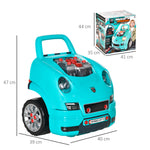 Camion mécano 2 en 1 jouet bricolage enfant jeu d'imitation mécanicien nombreux qccessoires total de 61 pièces bleu