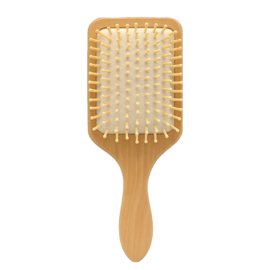 Brosse Bois de Lotus – Picots Bambou Blancs-0