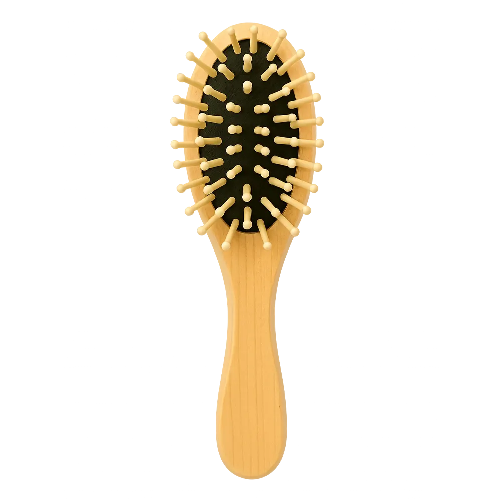 Brosse de Sac – Bois de Lotus & Picots Bambou (17 cm)