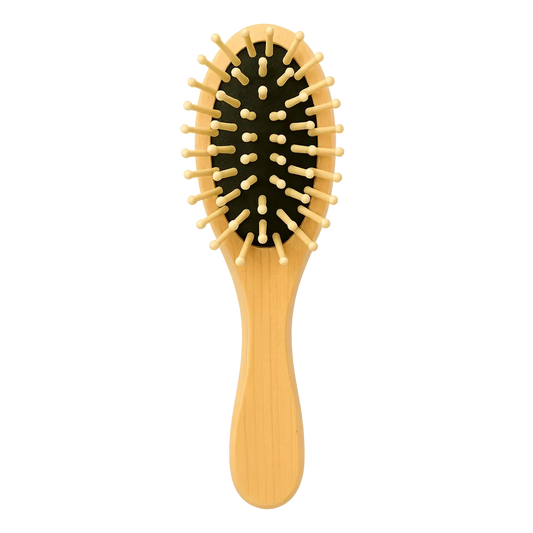 Brosse de Sac – Bois de Lotus & Picots Bambou (17 cm)