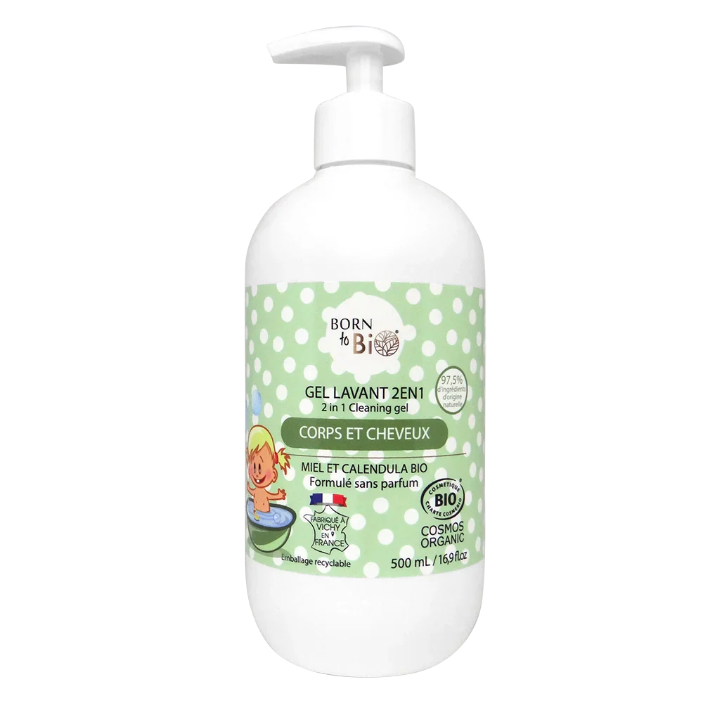Gel Lavant 2 en 1 pour Bébé  - Certifié bio-2