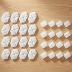 16 pcs Filtre Fontaine Eau Chat, Distributeur d'Eau filtrante pour Chat et Chien, Triple Système de Filtration, Blanc