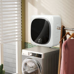 Sèche linge à évacuation électrique 800 W 4 Kg avec 5 modes de séchage, cuve en acier inoxydable, charge frontale