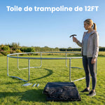 Ersatzsprungtuch für Trampolin, passend für Trampoline mit Ø 3,7 m und 14 cm Federn