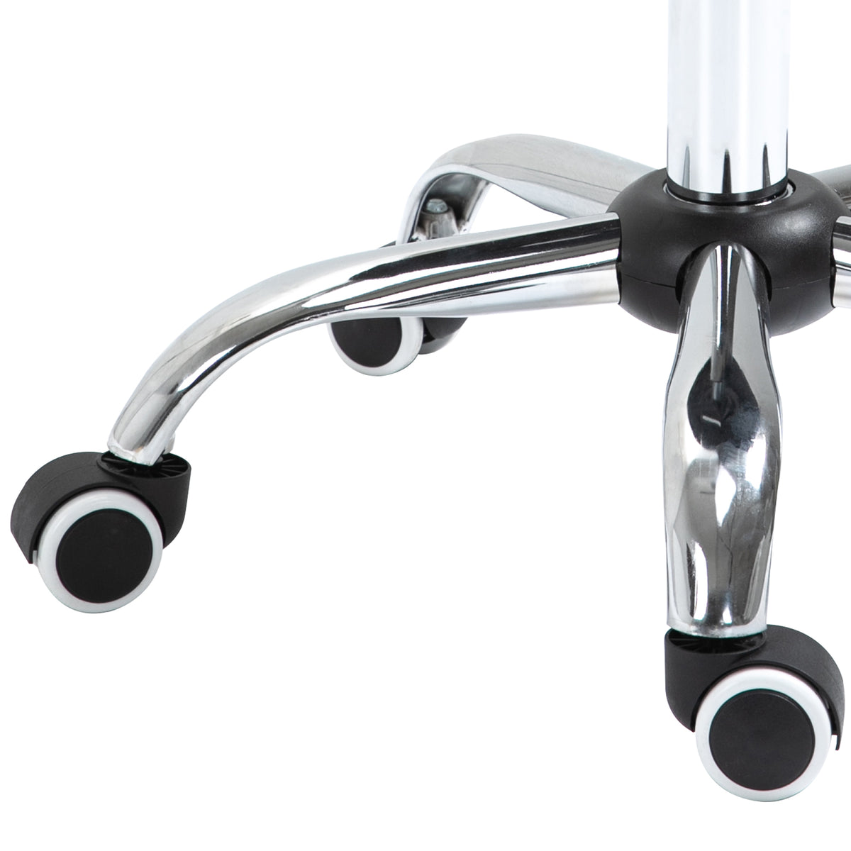 Tabouret à roulettes, tabouret de massage avec hauteur réglable 49-61 cm et selle ergonomique, chaise de travail à roulettes pivotant 360°, pour salon de massage tatouage clinique spa, noir