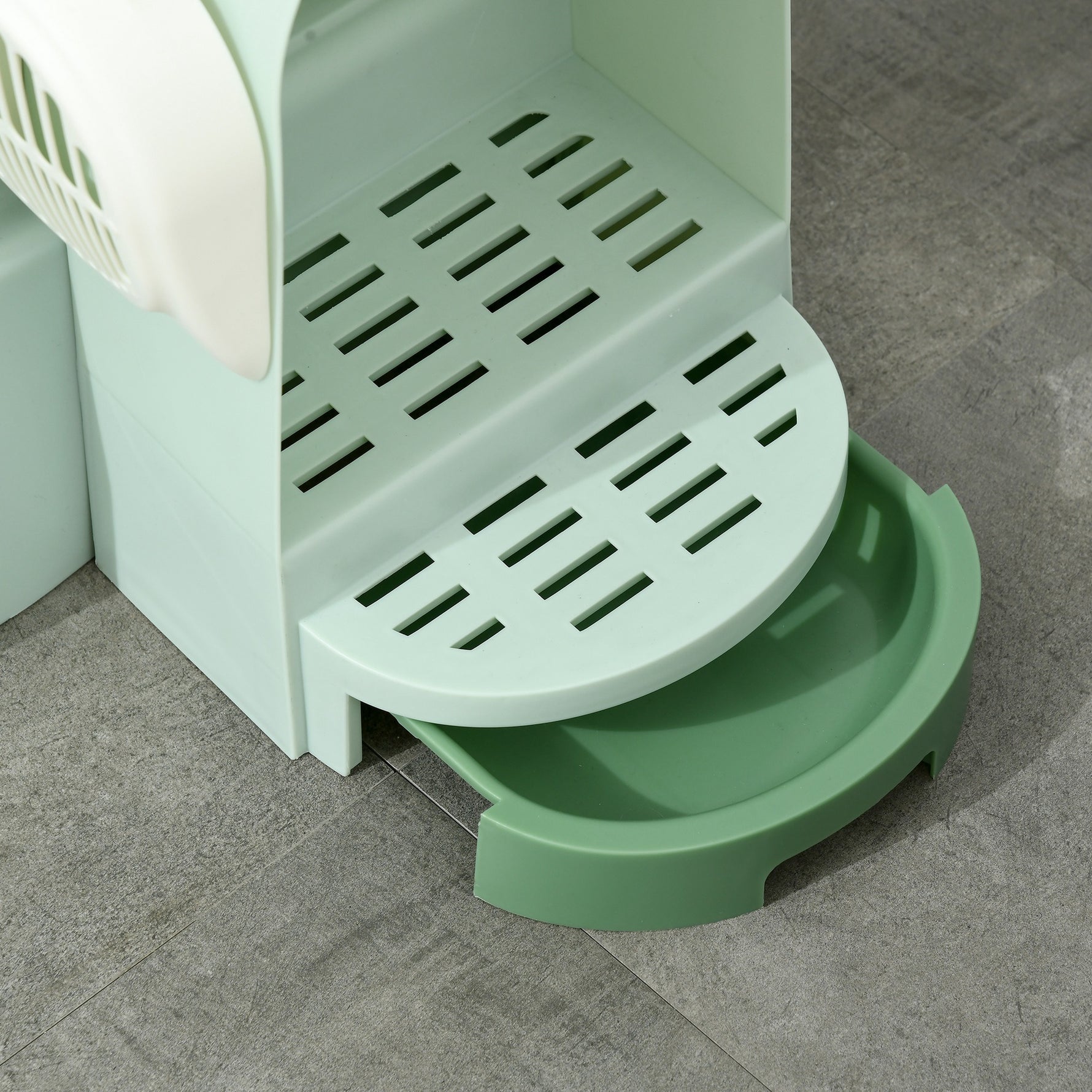 Maison de toilette, bac à litière fermé pour chat Compartiment Inférieur Amovible pour un Nettoyage Facile Pelle inclus