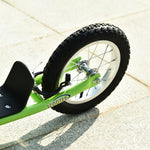 Trottinette patinette Enfants à partir de 5 Ans Grandes Roues Guidon réglable poignée Frein et béquille Acier Vert