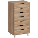 Caisson de bureau à roulette meuble rangement bureau avec 7 tiroirs organisateur pour documents, format A4 ou lettres