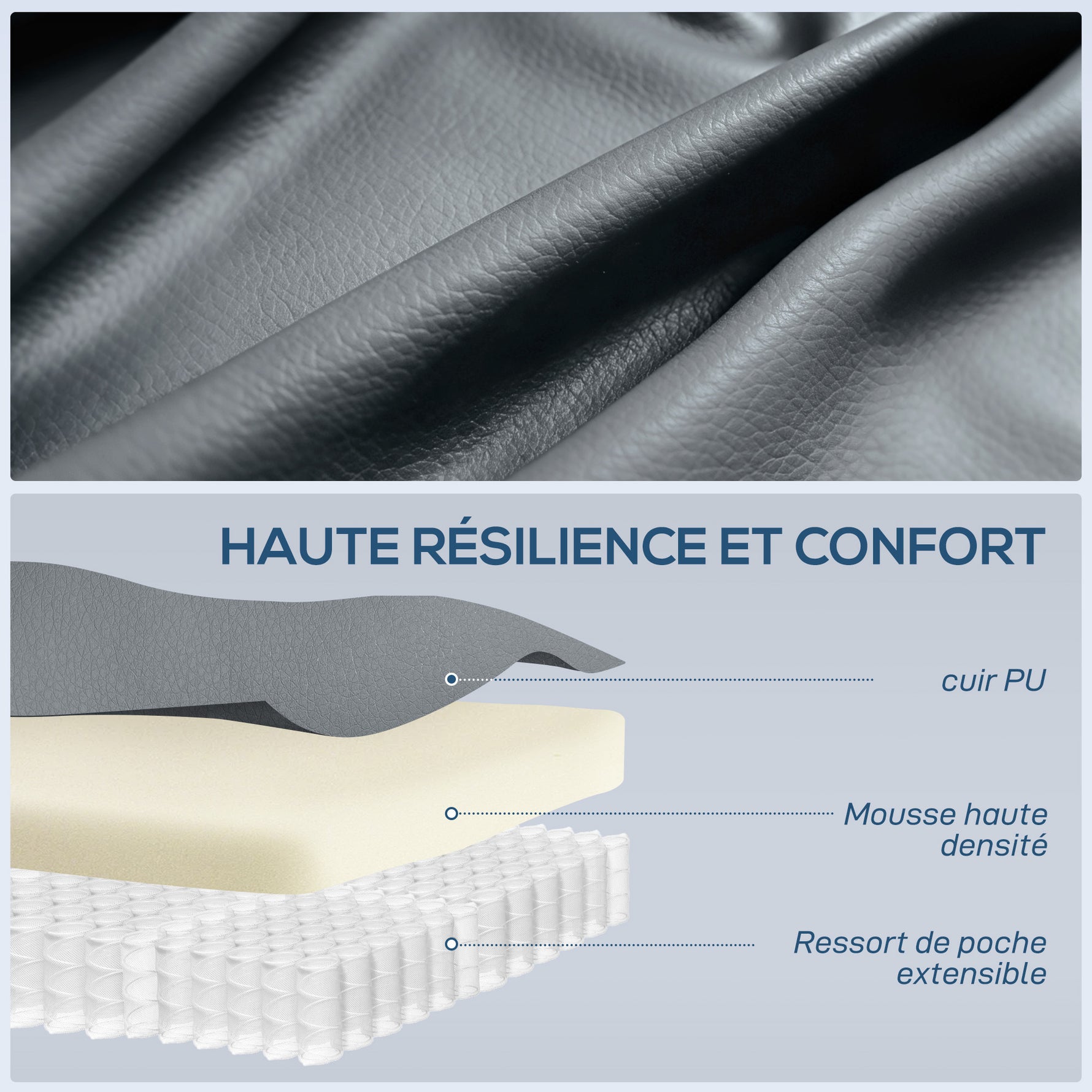 Fauteuil Inclinable de Massage et Chauffage, Fauteuil de Relaxation, Dossier Réglable, Pivotant, 82x99x103cm, Gris Clair