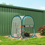 Mini serre de jardin, mini pop up serre en PVC transparent, pour intérieur ou extérieur, pour légume, 70 x 70 x 80 cm