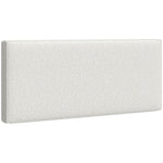 Tête de lit murale en lin, 140 x 60 cm, tête de lit suspendue rembourrée pour chambre à coucher, crème