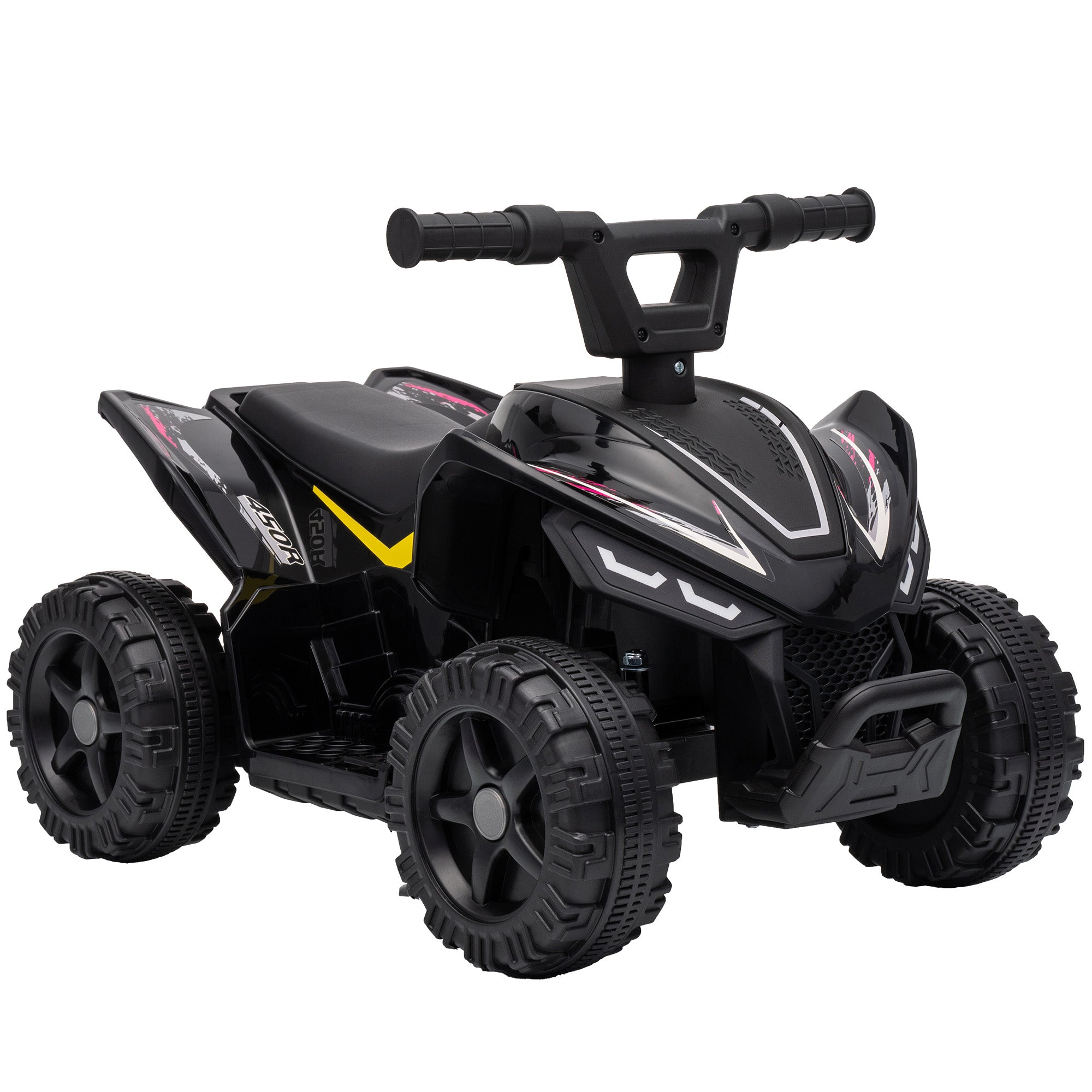 Elektrisches Kinder-Quad 6 V, Elektroauto für Kinder, Lithium-Akku, max. Geschwindigkeit 2 km/h, 18 bis 48 Monate, Schwarz