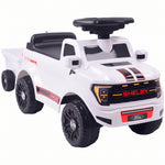 Shelby Ride-On Car for Kids, Backrest, Anti-Tip, Storage Compartment, 18-72 Months, 80x25.5x33cm, White