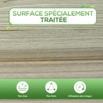 Jardinière surélevée avec Étagère de Rangement en Bois, Carré Potager sur Pied surélevé, Trous de Drainage