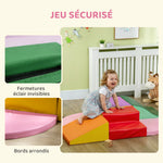 6 blocs de construction en mousse XXL pour enfants - normes EN71-1-2-3 - mousse EPE Revêtement synthétique