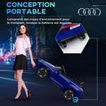 Voiture véhicule électrique enfant 12 V - télécommande parentale - effets sonores, lumineux - Audi RS E-tron GT bleu