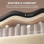 Chaise de bureau ergonomique, fauteuil de bureau inclinable avec repose-pieds, hauteur réglable, pivotante 360°, noir