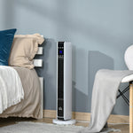 Oscillerende keramische elektrische luchtverhitter 1100/2200 W, PTC, afstandsbediening inbegrepen, timer 8u, 21 x 21 x 73 cm
