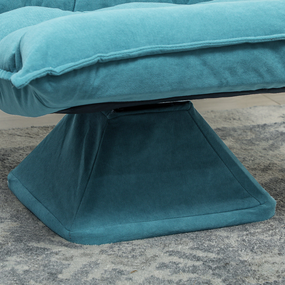 Fauteuil de sol paresseux fauteuil relax fauteuil salon design capitonné inclinaison dossier réglable pivotant 360°