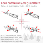 Sapin de Noël artificiel 180 cm Arbre de Noël avec support en acier pliable, 467 Branches, décoration de Noël, Vert