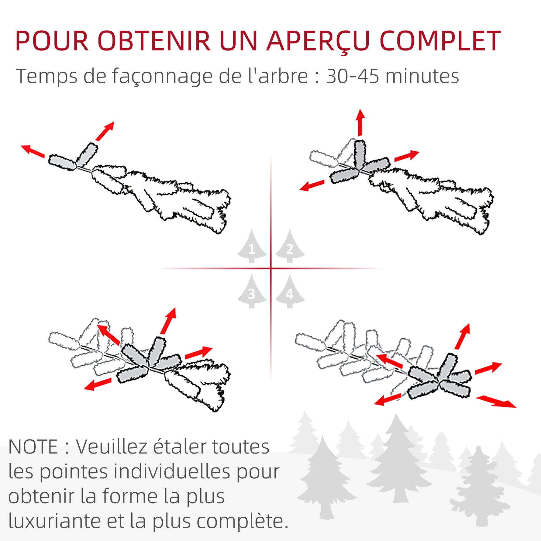Sapin de Noël artificiel 180 cm Arbre de Noël avec support en acier pliable, 467 Branches, décoration de Noël, Vert