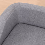 Canapé pour chien lit pour chien animal domestique style scandinave pieds en bois revêtement tissu déhoussable 75 x 55 x 39 cm - gris