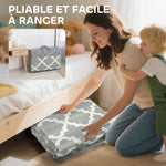 Tapis de jeu pour bébé pliable et réversible, tapis de sol en mousse épais, 202 x 180,5 x 1 cm, multicolore
