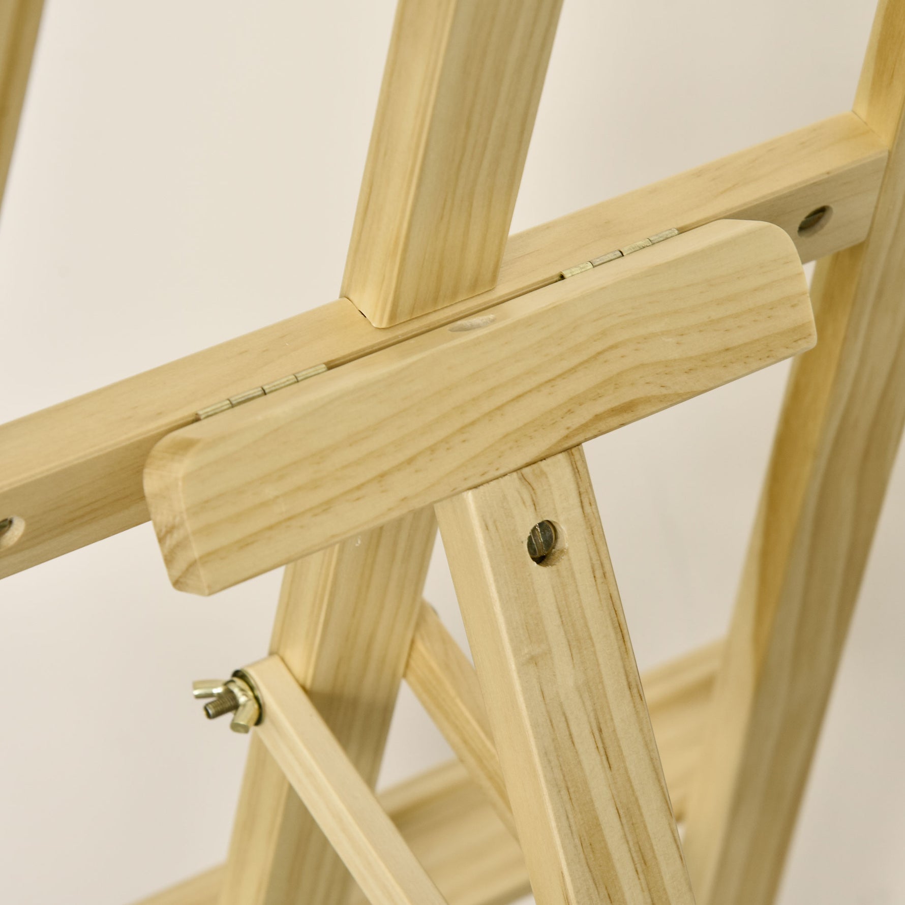 Chevalet d'artiste sur pieds dim. 51,5L x 71,5l x 134,5H cm inclinaison hauteur réglable 90° max. bois de pin