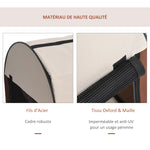 Sac de transport pour chien et chat caisse de transport pliable pour animaux adaptée à la voiture grand confort respirant avec coussin amovible 46 x 36 x 41 cm