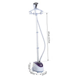 Défroisseur Vapeur Vertical Défroisseur à Vêtements 1,8 L 1800 W, Débit Vapeur 30g/min, Tige Télescopique, Blanc Violet