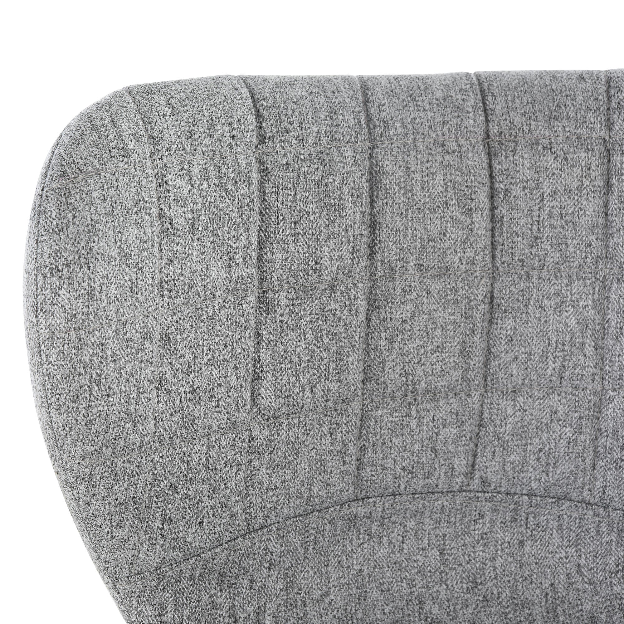 2er-Set Barhocker in zeitgemäßem Design, Sitzhöhe verstellbar 59-81 cm, 360° drehbar, grauer Leinenstoff
