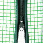 Serre de jardin serre de balcon résistante aux UV porte enroulable 4 étagères couverture en PE 80 x 49 x 160 cm vert