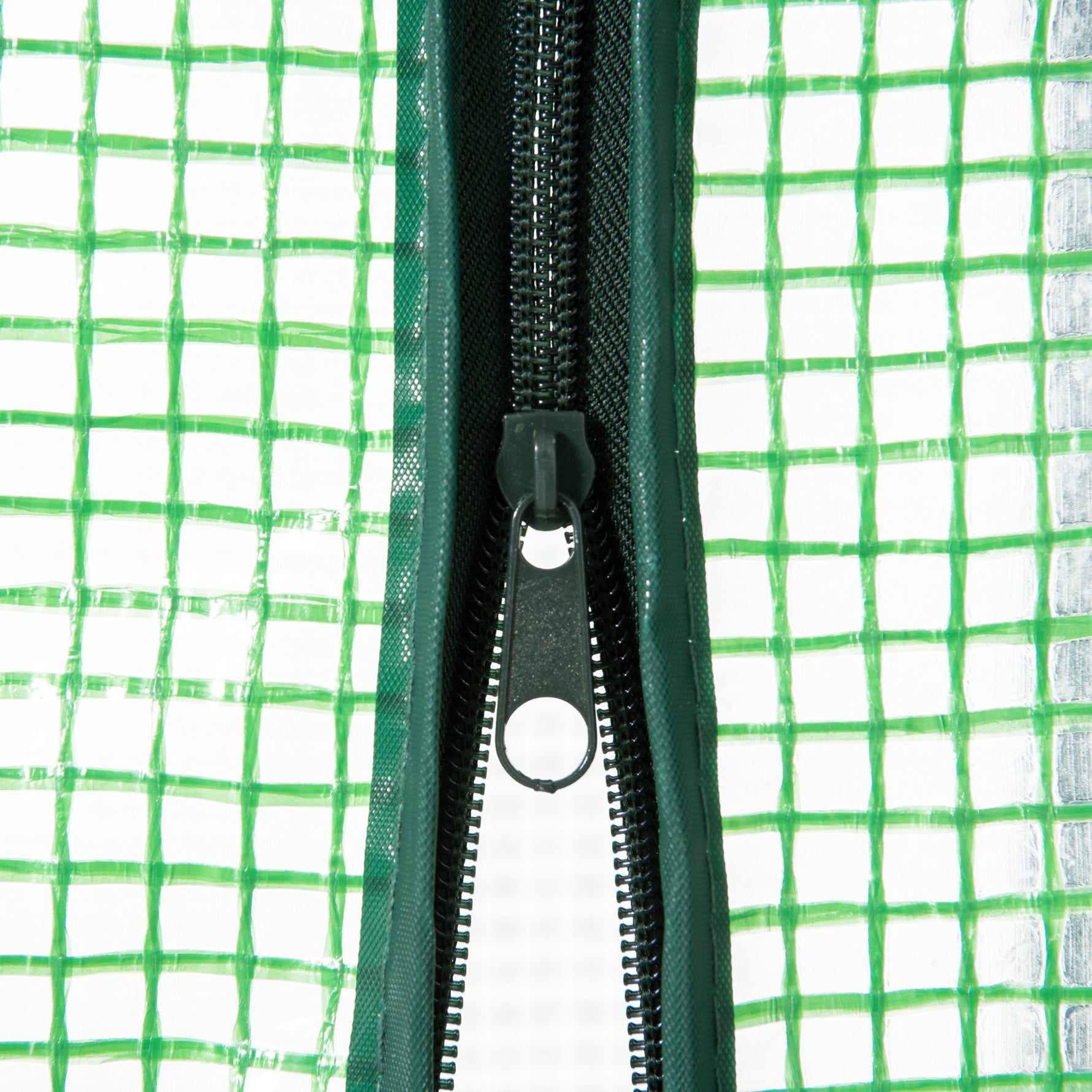 Serre de jardin serre de balcon résistante aux UV porte enroulable 4 étagères couverture en PE 80 x 49 x 160 cm vert