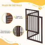 Barrière modulable pliable barrière de sécurité 160L x 76H cm MDF