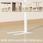 Lampadaire sur pied salon LED dimmable spectre complet pour le soin des yeux télécommande 60 x 32 x 196 cm blanc