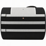 Foldable Cat Litter Box Portable Travel Litter Box 600D Oxford Waterproof Leak-Proof Zippered Cover 43x33x34cm Black