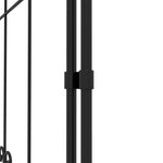 Lot de 2 treillis de jardin, support pour plantes grimpantes en métal, 50L x 181H cm, noir