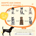 Cage pour chien animaux cage de chien sur pied avec coussin amovible acier aspect bois 90 x 58 x 65 cm