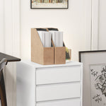 Caisson de bureau rangement bureau sur roulettes 4 tiroirs coulissants en bois aspect bois blanc
