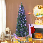 Sapin de Noël artificiel 180 cm, arbre de Noël, lumières LED synchronisées colorées et télécommande, 899 pointes, vert