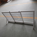 Barrière de sécurité pour chien barrière de protection à 2 panneaux largeur réglable 101-181 cm en bois acier blanc