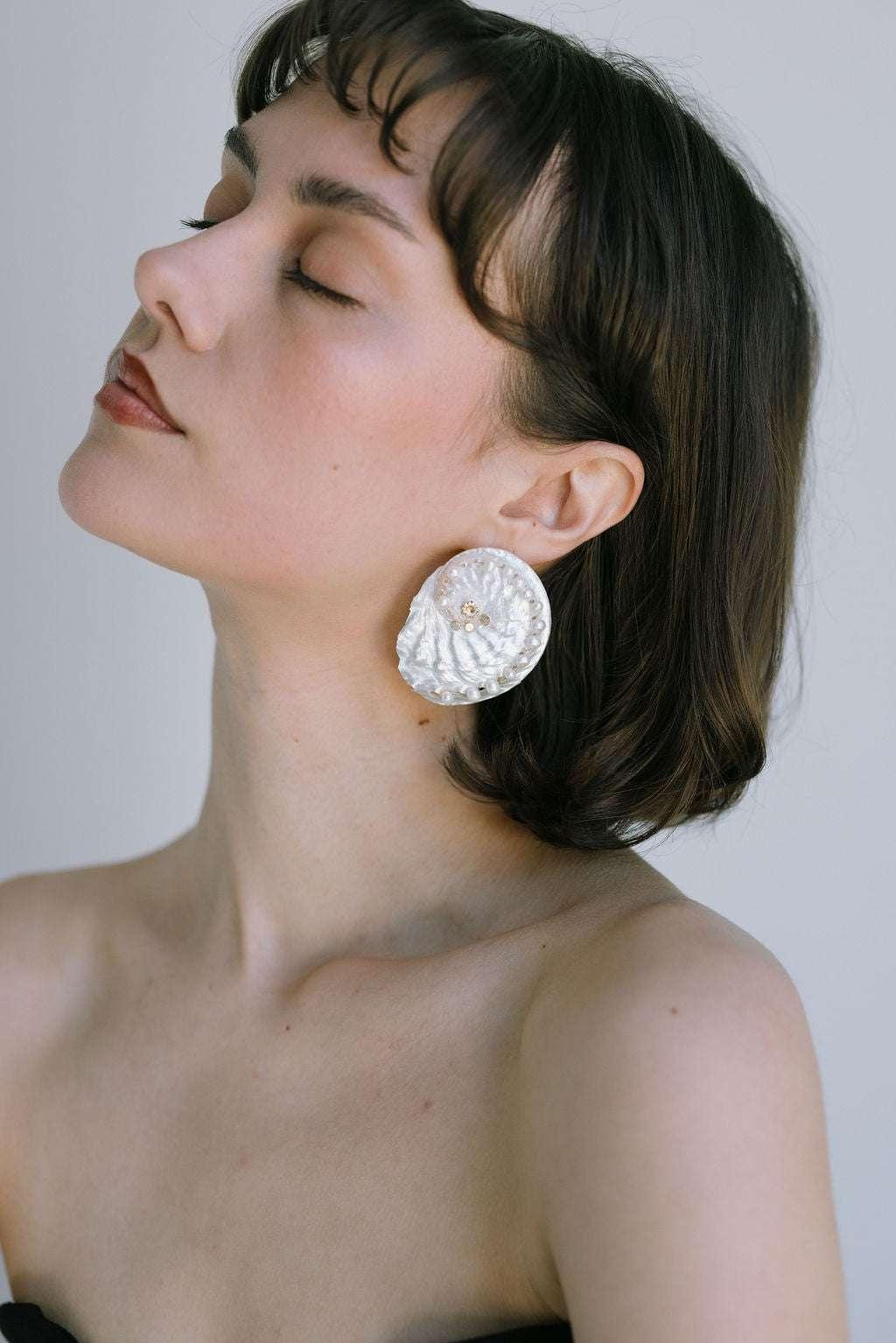 Boucles d'oreilles Lili en coquillages
