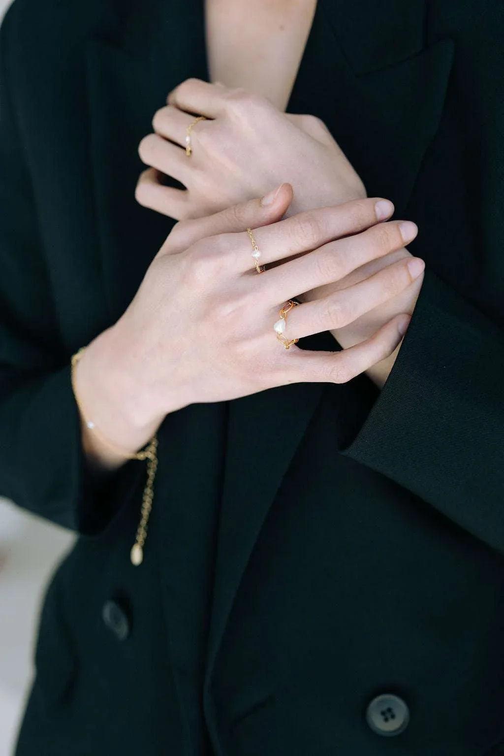 Bague Aime chaine