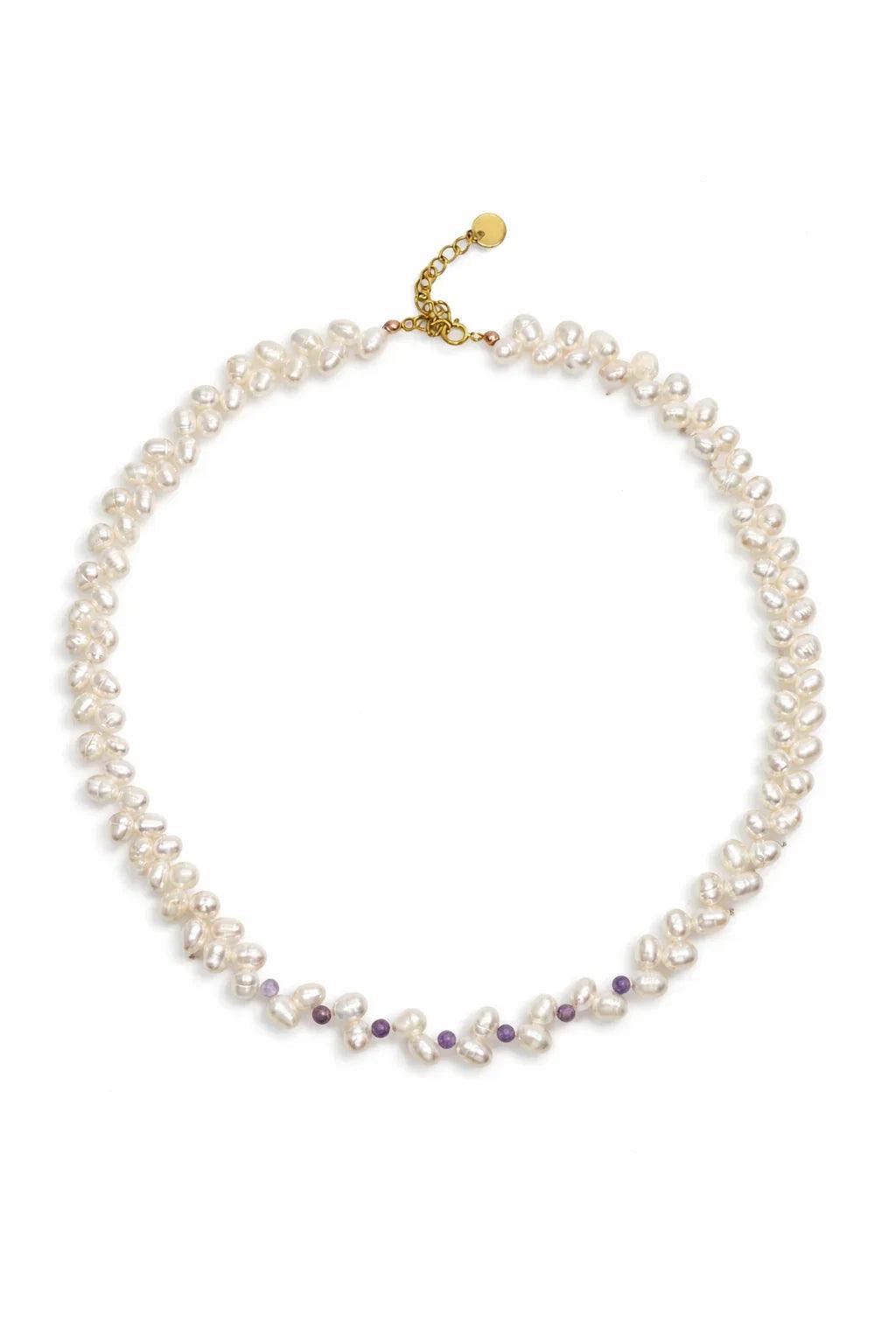 Collier Jo en perles de culture nacrées