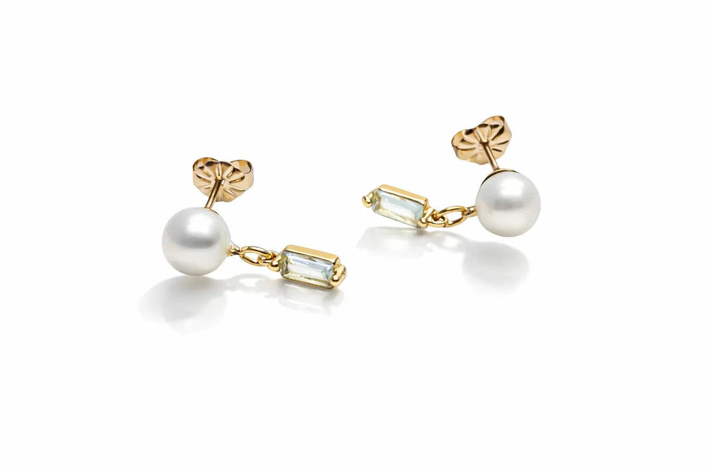 Puces Nina en perles de culture et strass